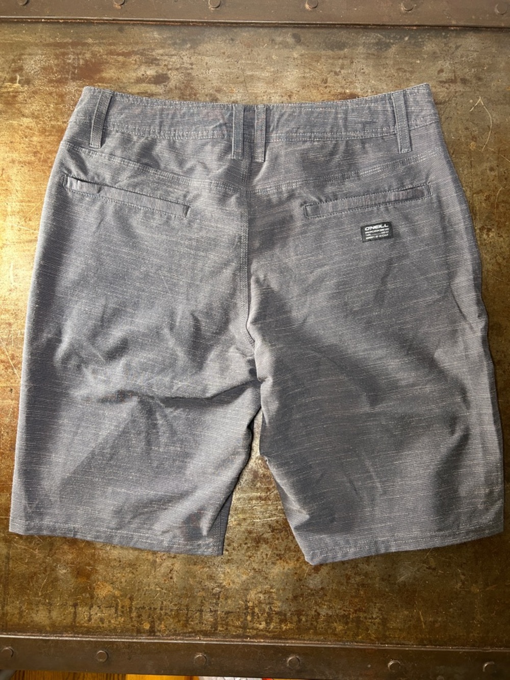 O'Neill Hybrid “Locked Slub” Shorts Gray Flat Front Shorts Men’s Size 31 NWT - Picture 6 of 12